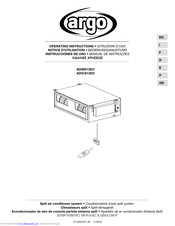 Argo FCIBS9DC Operating Instructions Manual