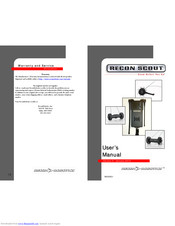 Recon Scout XT User Manual