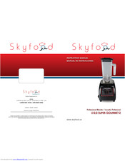 Skyfood LT-2,0 SUPER GOURMET 2 Instruction Manual