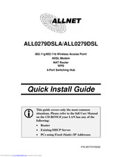 Allnet ALL0279DSLA Quick Install Manual