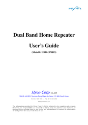 Hyon HRD-CP0819 User Manual