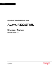 Avaya P332GT-ML Installation And Configuration Manual