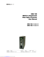 Ediseja 21 CMU 100/7.1.S - 0 User Manual