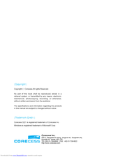 Corecess 3221 Manual