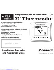 Daikin 910193134 Installation & Operation Manual