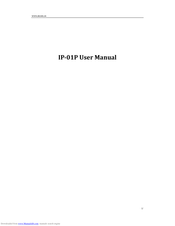 ATCOM IP-01P User Manual