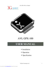 3G Quest GPX-100 User Manual