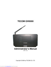 TECOM GW6000 Administrator's Manual