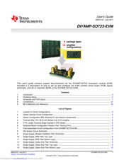 Texas Instruments DIYAMP-SOT23-EVM User Manual