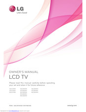 LG 37LD655H Owner's Manual