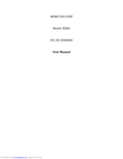 Mobo Nero User Manual