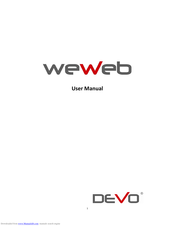 Devo WeWeb User Manual
