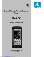 ACS A1270 EMAT Operation Manual