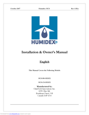 Humidex HCS-CS-HDEX Installation & Owner's Manual