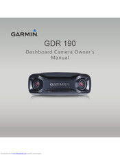 Garmin GDR 190 Owner's Manual
