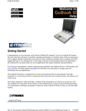 Itronix GoBook III Help File