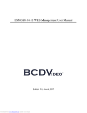 KBC ESMGS8-P4-B Series User Manual