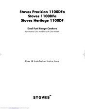 STOVES Precision 1100DFa User & Installation Instructions Manual
