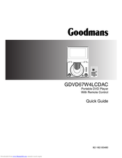 Goodmans GDVD67W4LCDAC Quick Manual