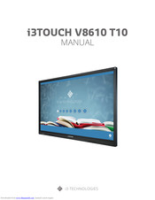 i3-TECHNOLOGIES i3TOUCH V8610 T10 Manual