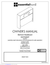 Essential Home 5537026KP Owner's Manual