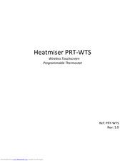 Heatmiser PRT-WTS User Manual