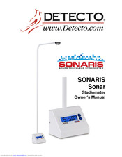 Detecto SONARIS Owner's Manual