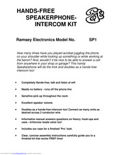 Ramsey Electronics SP1 Manual