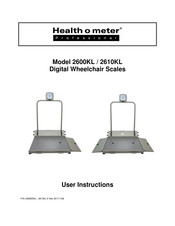 Health O Meter 2610KL User Instructions