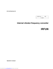 WACKER Group IRFUN 38/115 Operator's Manual