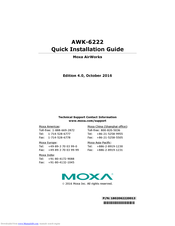 Moxa Technologies AirWorks AWK-6222 Quick Installation Manual