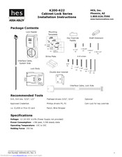 HES K200-622 Installation Instructions Manual