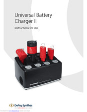 Synthes Universal Battery Charger II Instructions For Use Manual