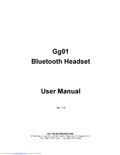G.G. TELECOM Gg01 User Manual