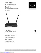 IMG STAGE LINE TXS-855 Instruction Manual