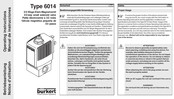 Bürkert 6014 Operating Instructions Manual