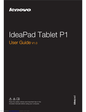 Lenovo ideapad P1 User Manual