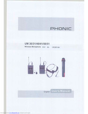 Phonic UM 30 User Manual
