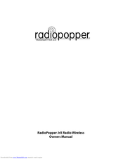 RadioPopper JrX Owner's Manual