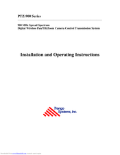 Trango Systems PTZ-900TX Installation And Operating Instructions Manual