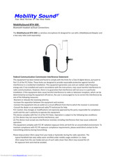 Mobility Sound BTH-300 User Manual