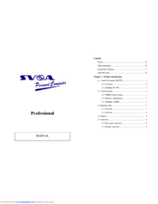 SVOA Professional Manual