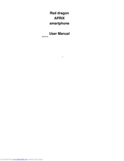 APRIX Red dragon User Manual