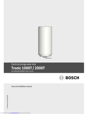 Bosch Tronic 1000T ES 035-4 M 0 WIV-B User And Installation Manual