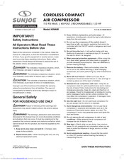 sunjoe iONAIR Operator's Manual