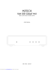 M2TECH VAN DER GRAAF MKII User Manual