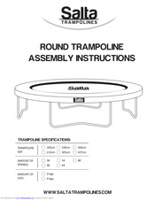 Salta Trampolines TATR0900 Assembly Instructions Manual