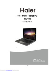 Haier HV102 Quick Start Manual
