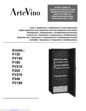 ArteVino FV189 Operating Instructions Manual