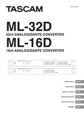 Tascam ML-32D Owner's Manual